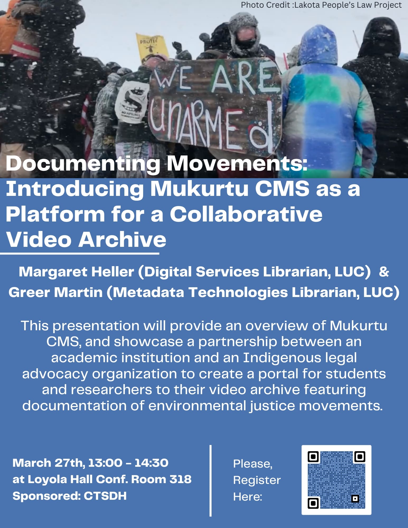 Poster of March 2023: Documenting Movements: Introducing Mukurtu CMS as a Platfo